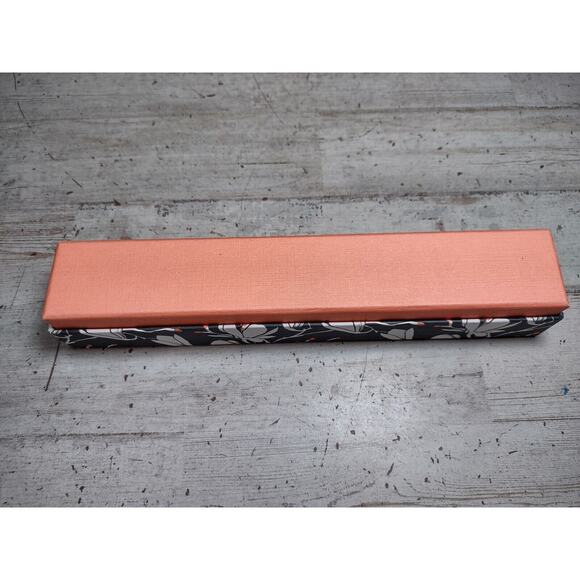 Isabella M Boston Sterling Silver Goldtone Sideways Curved Cross Bracelet in Box - Picture 9 of 9